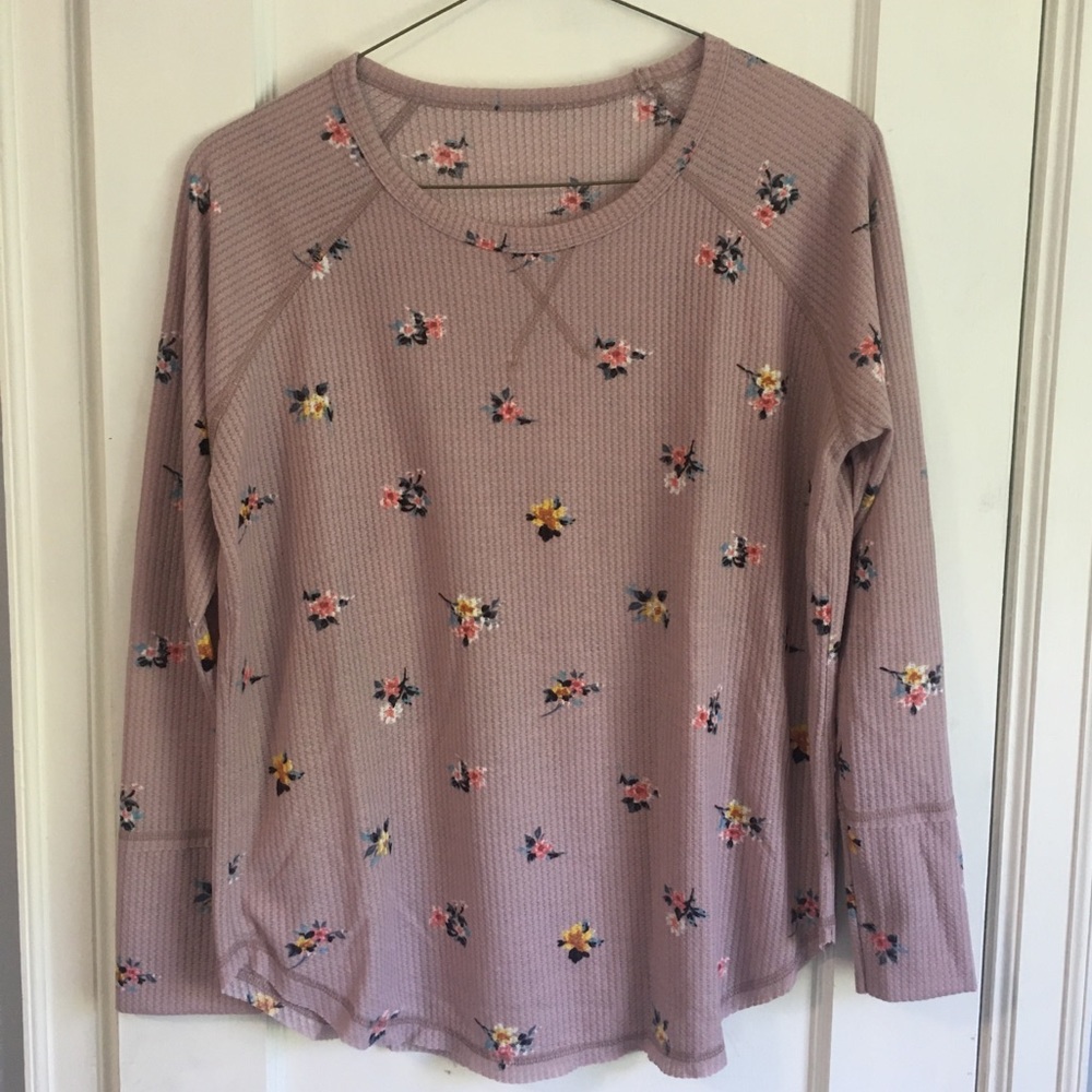Floral Mauve tee